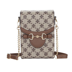 Women Large Chain Diagonal Bag Multifunction Crossbody Wallet