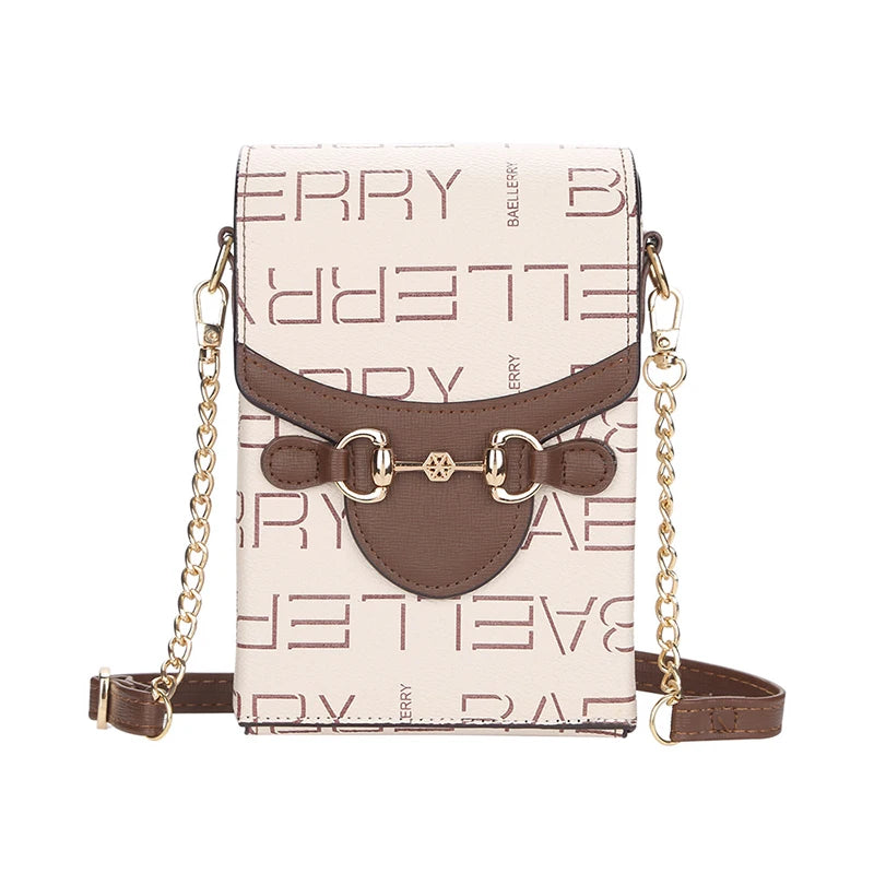 Women Large Chain Diagonal Bag Multifunction Crossbody Wallet
