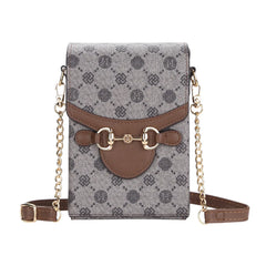 Women Large Chain Diagonal Bag Multifunction Crossbody Wallet