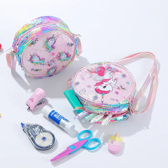 Glite Rainbow Glitter Powder Waist Bag Sequined Unicorn Messenger Bag