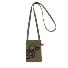 Men Women Dog Duck Print Couple Canvas Messenger Bag