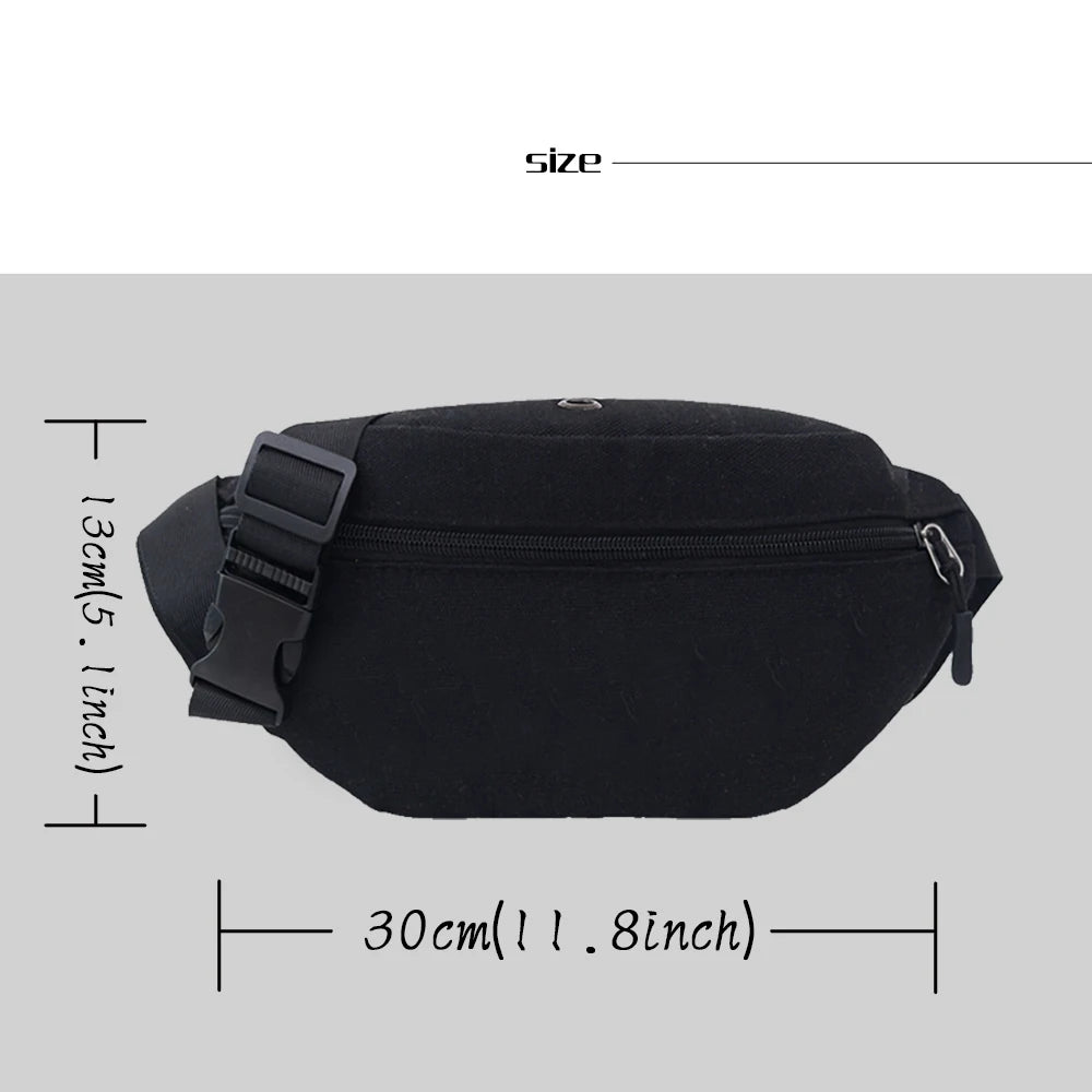 Unisex Messenger Chest Bag Student Bum Bags Multiple Styles