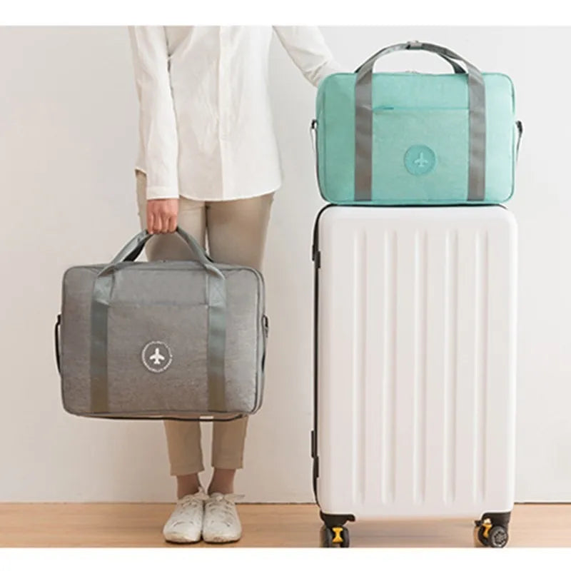 Folding Travel Bags Portable Luggage Storage Duffle Bag