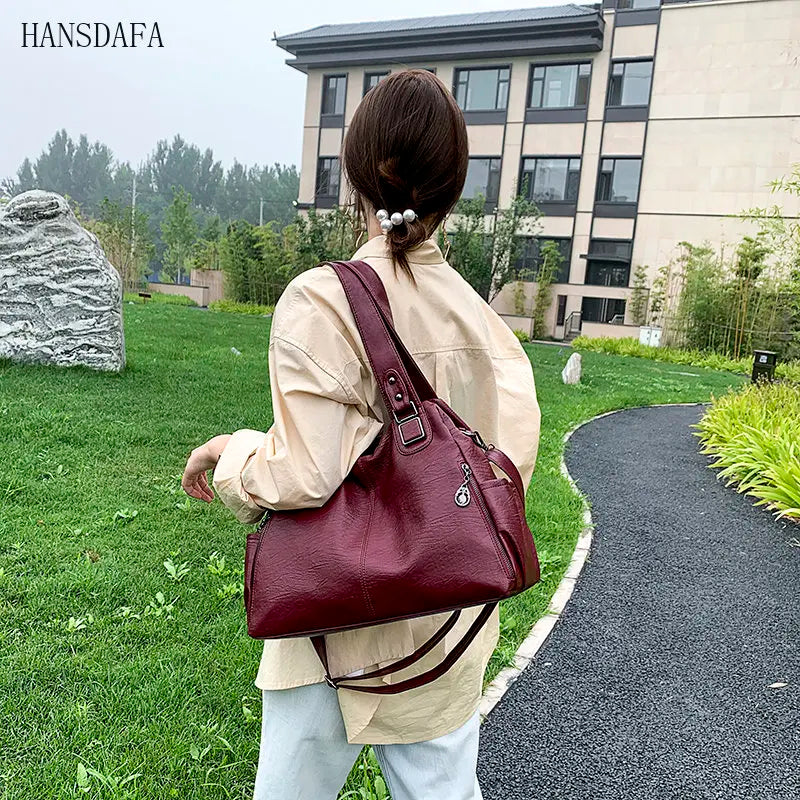 Soft Leather Women Handbags Crossbody Bag Tote Shoulder Bag
