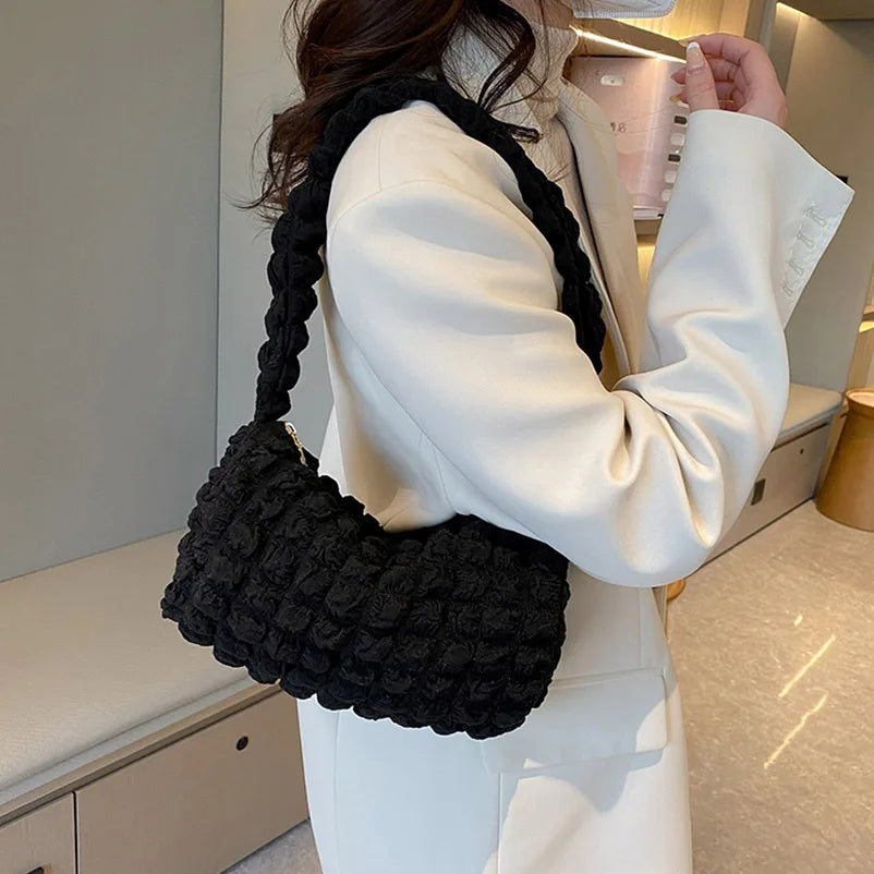 Western Style Stray Bag Women Soft Texture Hobo Messenger Bag