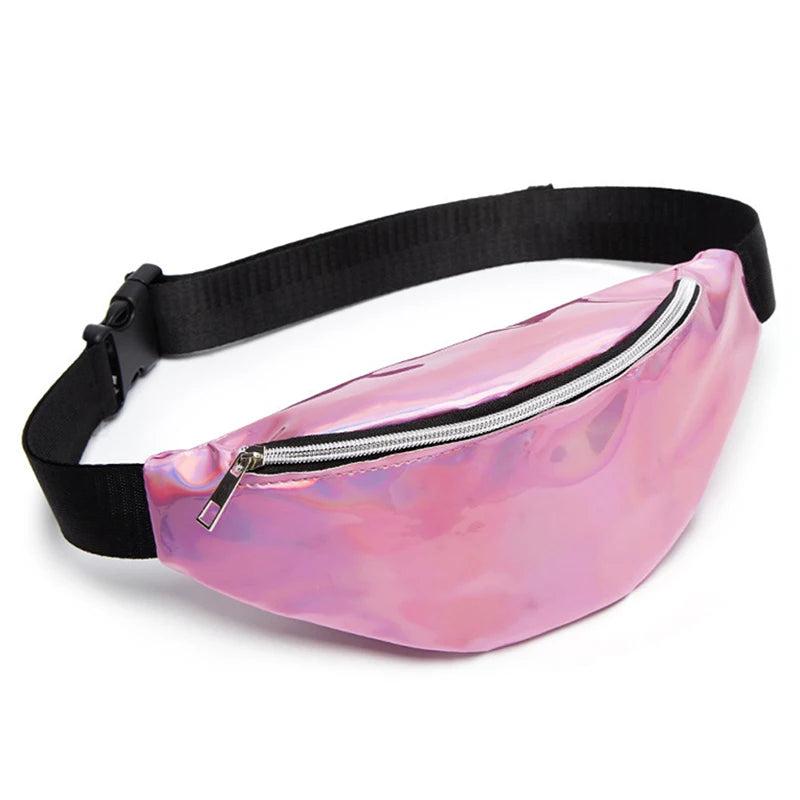 Holographic Waist Bag Laser Fanny Pack Belt Bag Ladies Bum Bag