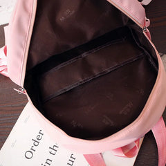 Leisure Letter Ribbon Printed Shoulder School-bag Backpack
