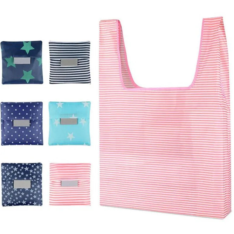 Foldable Green Shopping Bag Tote Folding Pouch Handbag
