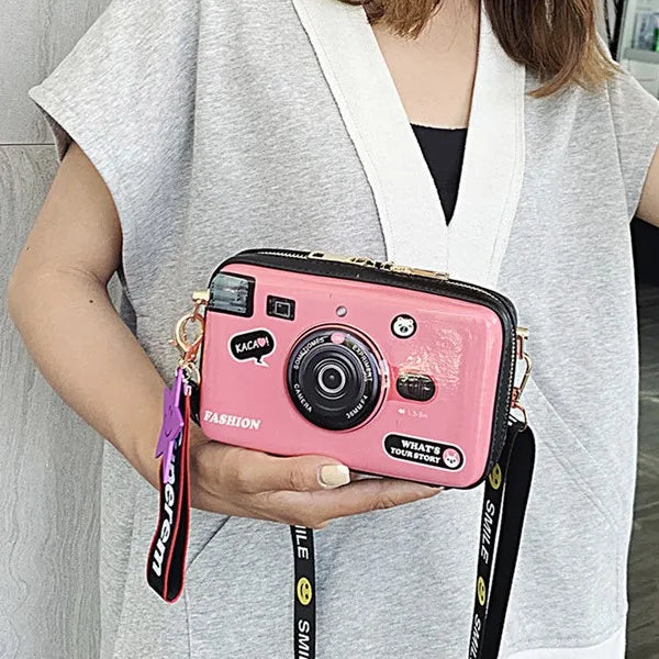 Funny Camera Bag Women's Cross-Shoulder Square Bag