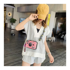 Funny Camera Bag Women's Cross-Shoulder Square Bag