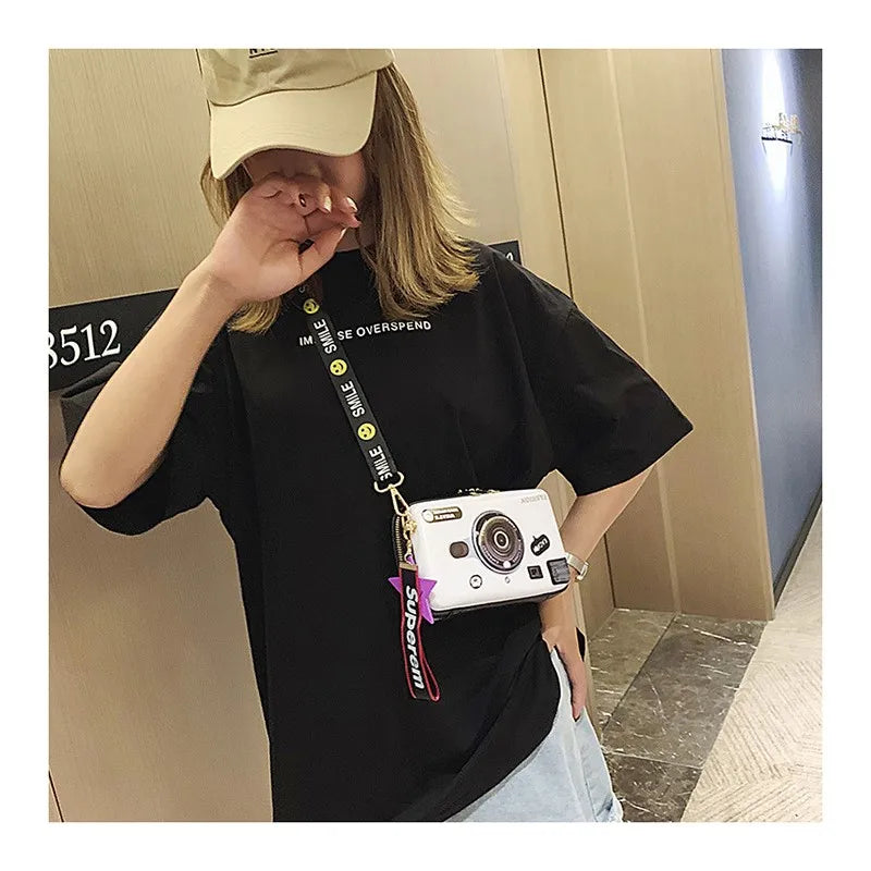 Funny Camera Bag Women's Cross-Shoulder Square Bag