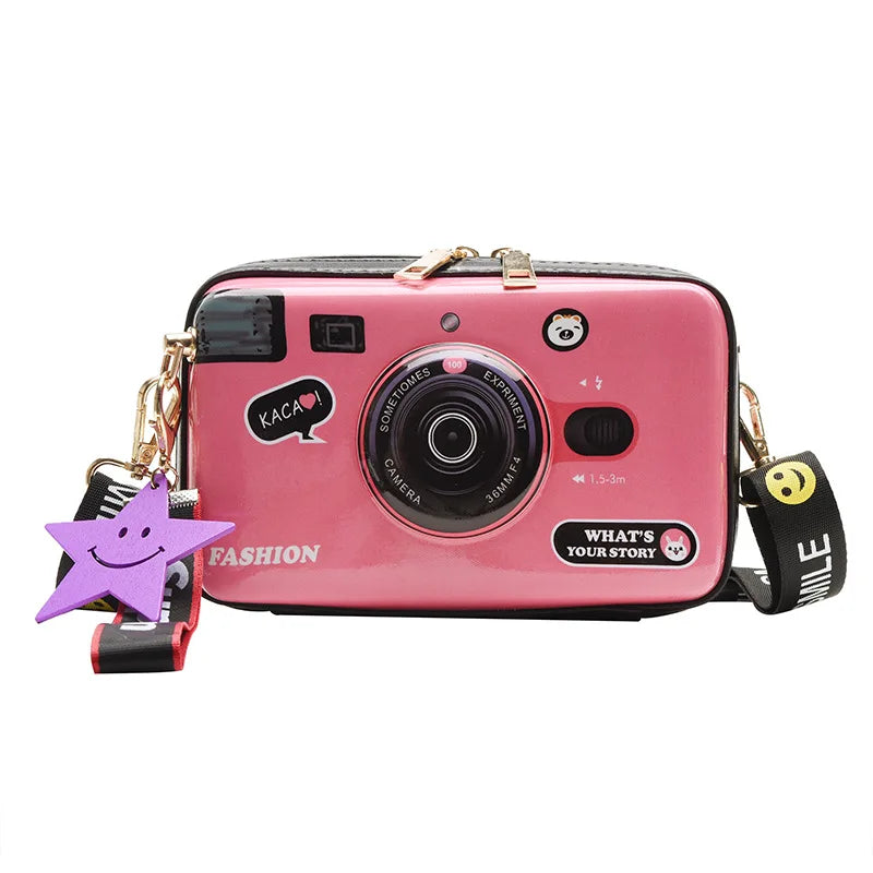 Funny Camera Bag Women's Cross-Shoulder Square Bag