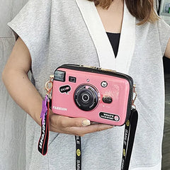 Funny Camera Bag Women's Cross-Shoulder Square Bag