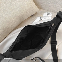 Women's Medium Shoulder Bag with Printed Cotton Canvas Tote