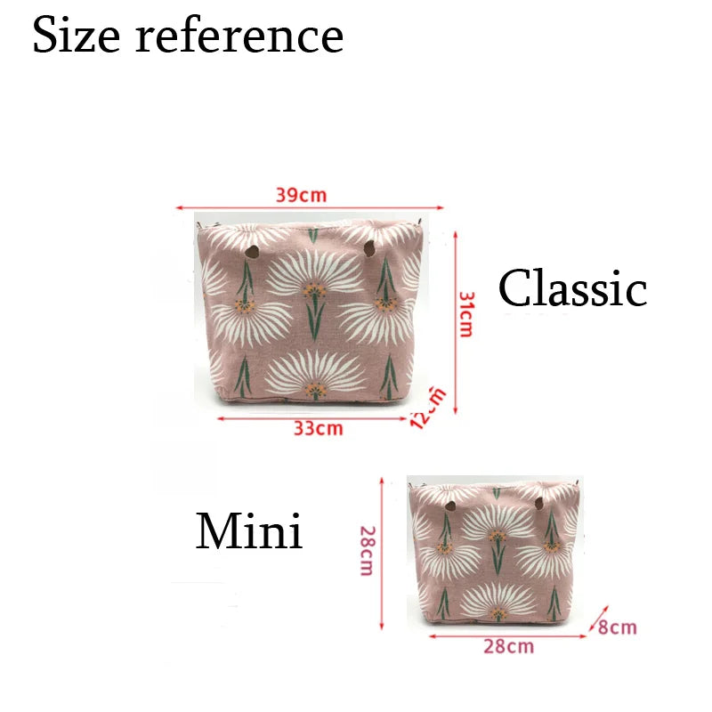Inner Lining Zipper Pocket for O Bag Advanced Insert with Waterproof Coating