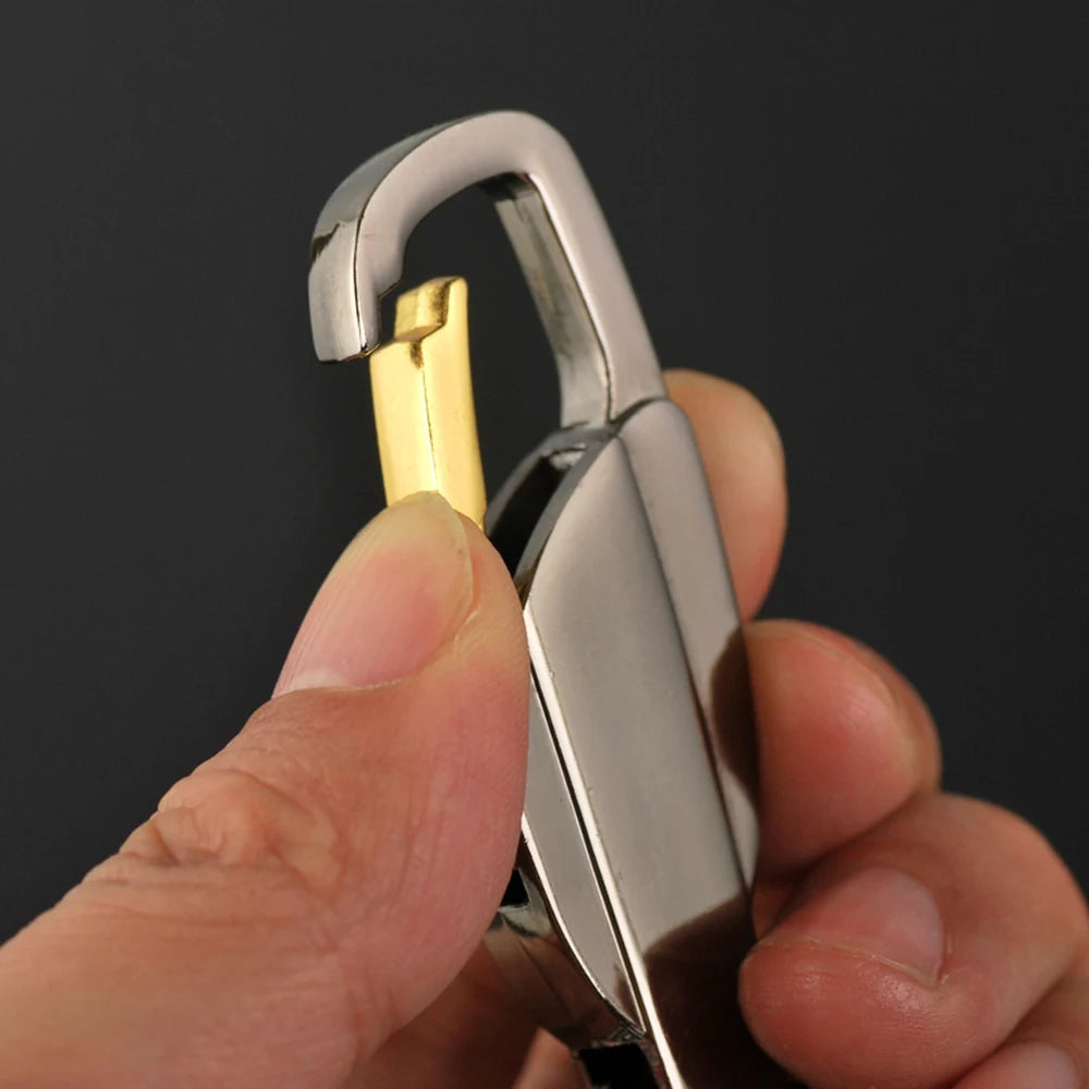 Metal Car Keyring Pendant Key Chain Bag Men's Belt Waist Buckle Keychain