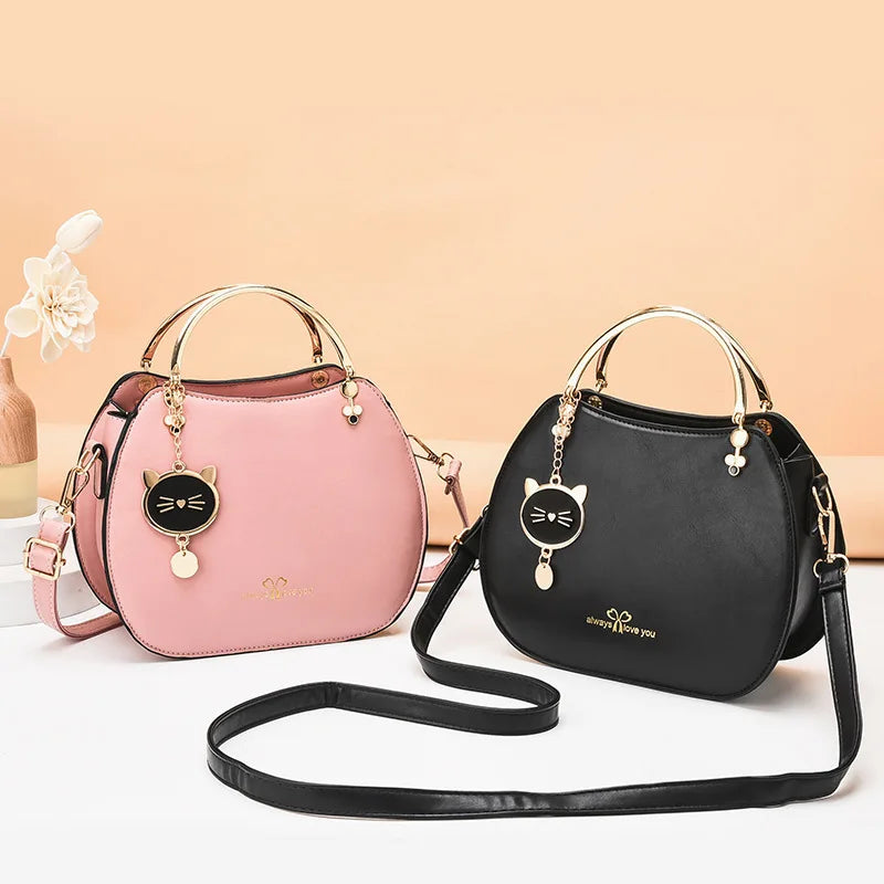 Cat Crossbody Bag Women's One Shoulder Handbag Noble Bag
