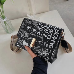 Graffiti Women's One-Shoulder Messenger Bag