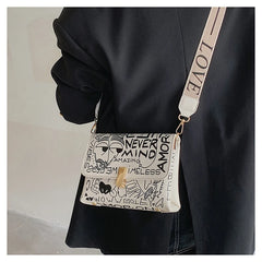 Graffiti Women's One-Shoulder Messenger Bag