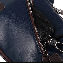 Large Capacity Leather Canvas Shoulder Bag