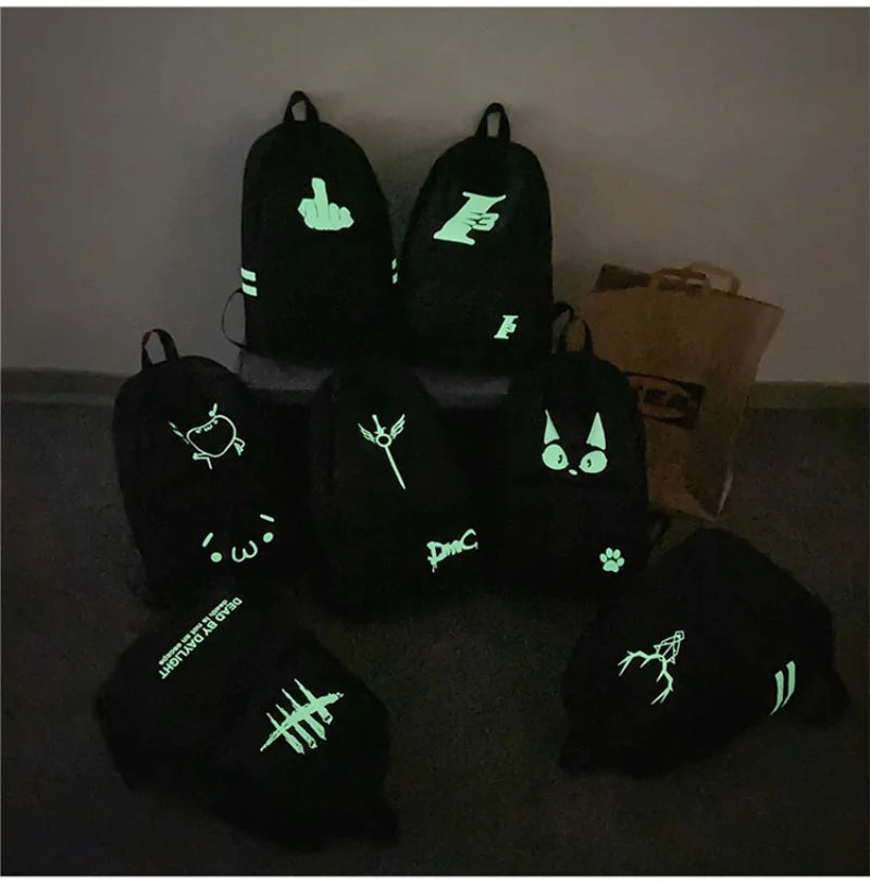 Oxford Cloth Waterproof Backpack Student Schoolbag Men Women