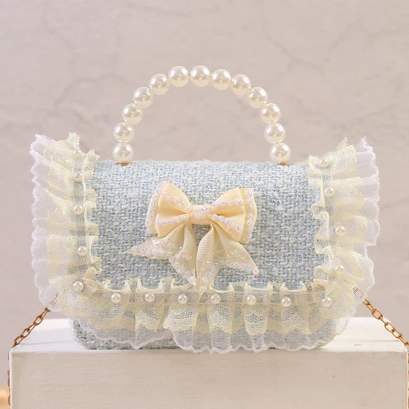 Princess Crossbody Bag with Bowknot for Girls