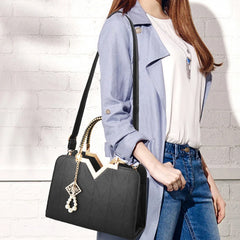 Summer Leather Shoulder Crossbody Bag with Zipper