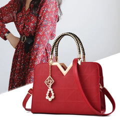 Summer Leather Shoulder Crossbody Bag with Zipper