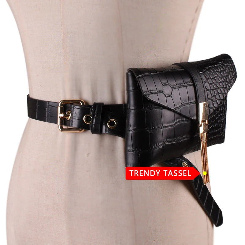 Women's Waist Bag Phone Pocket Tassel Fanny Pack G141