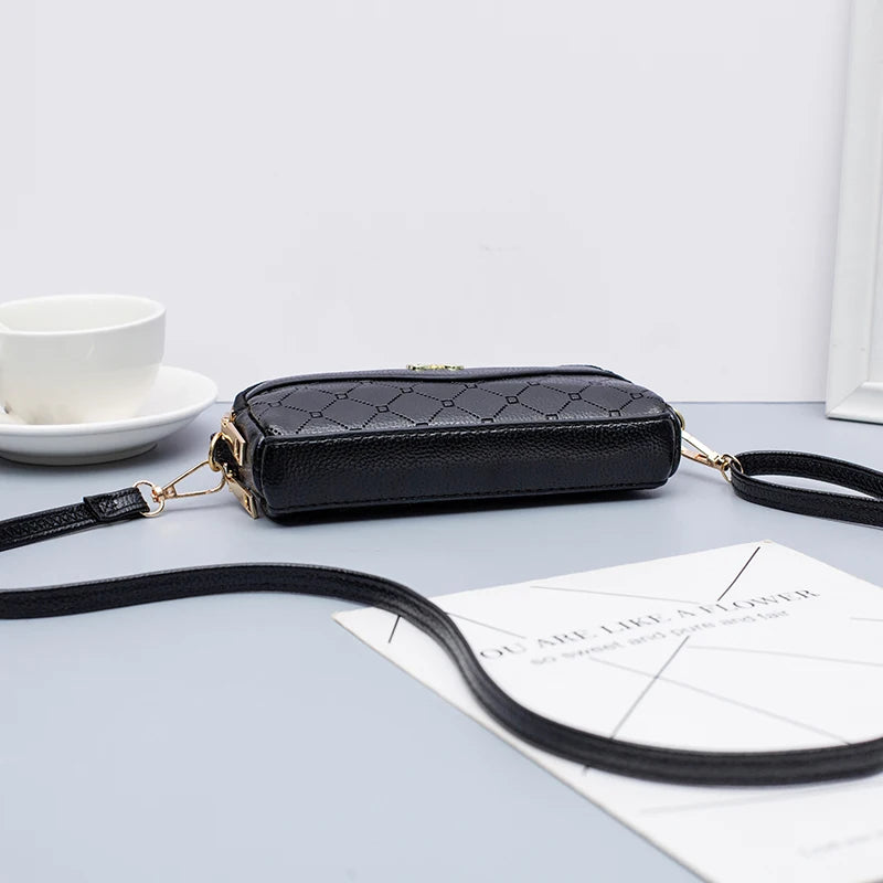 Double Zipper Women's Wallet Clutch Bag