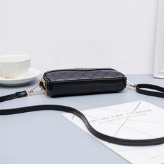Double Zipper Women's Wallet Clutch Bag