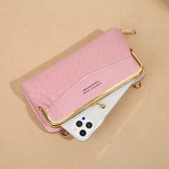 Women Leather Crossbody Purse Large Capacity Shoulder Bag