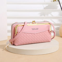 Women Leather Crossbody Purse Large Capacity Shoulder Bag