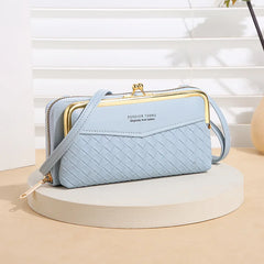 Women Leather Crossbody Purse Large Capacity Shoulder Bag