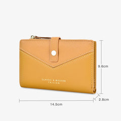 Short Lychee Pattern Wallet for Women