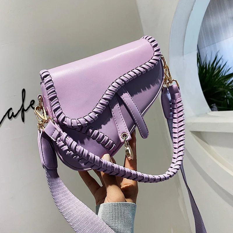 Pu Pillow Classic Handbag Light Single Shoulder Messenger Crossbody Bag