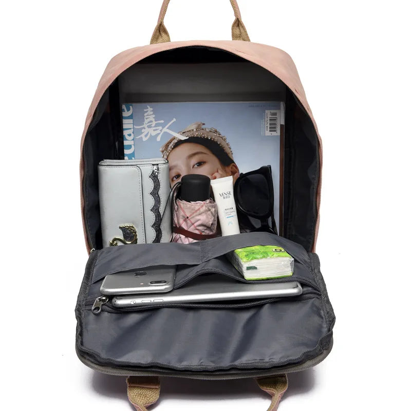 Lady Korea Style Waterproof Backpack Laptop Women Book Bag Female College