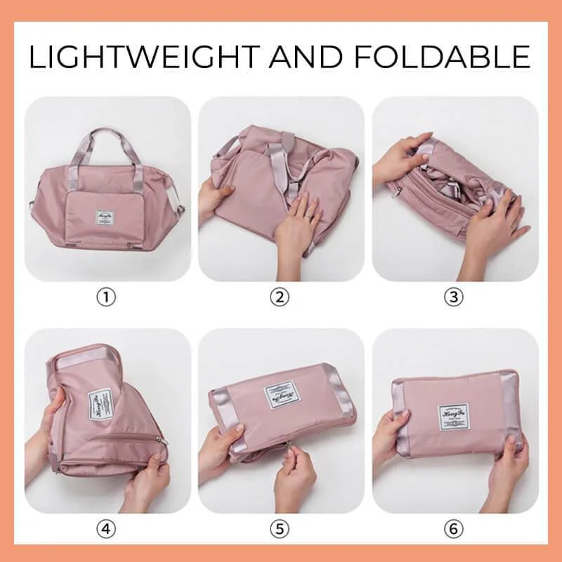 Large Capacity Folding Waterproof Travel Tote Handbag Duffle Bag