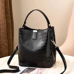 Large Capacity Leather Womens Handbag Crossbody Bag