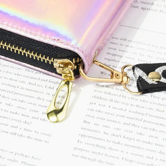 Laser Holographic Women's Wallet Long Clutch Purse Zipper Phone Carteras