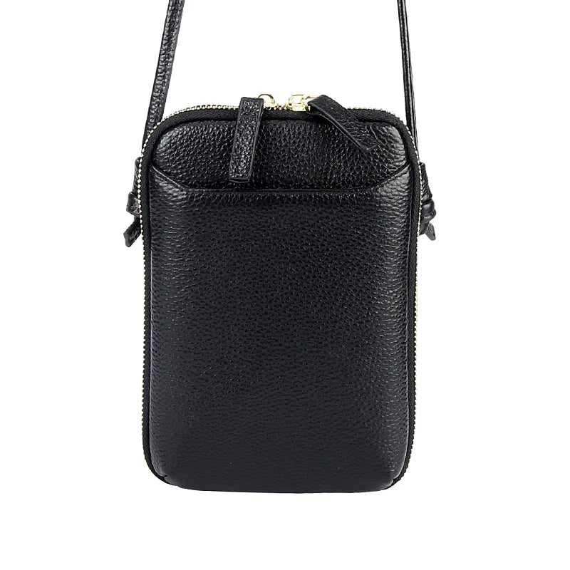 Leather Women's Bag Shoulder Diagonal Bag Mobile Phone Bag Mini Purse Handbag