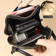 Leather Women's Bag Shoulder Diagonal Bag Mobile Phone Bag Mini Purse Handbag