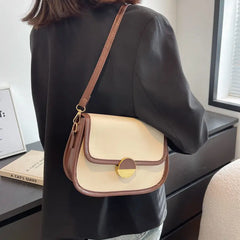 Leisure Texture Shoulder Bag Lady Handbag Tote Solid
