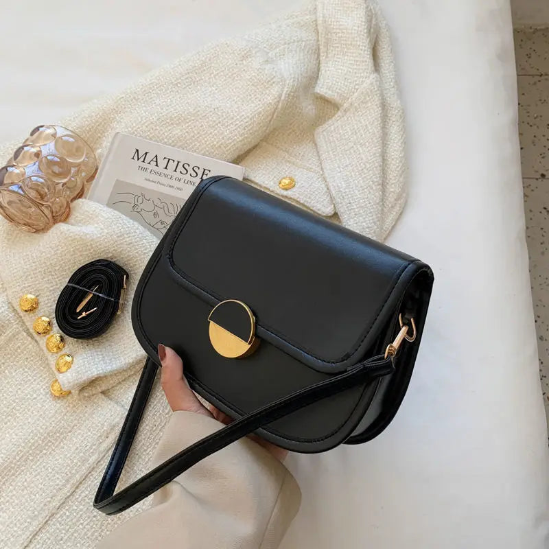 Leisure Texture Shoulder Bag Lady Handbag Tote Solid