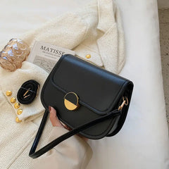 Solid Color Chain One Shoulder Crossbody Bag