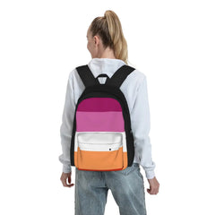 Lesbian Flag Backpacks Men's & Women's Back Pack Bag