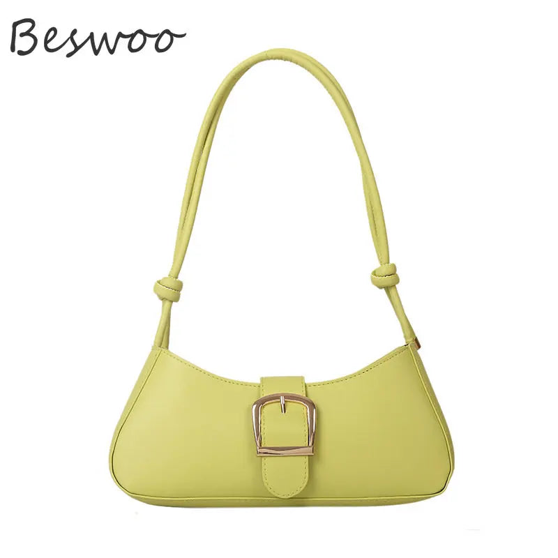 Retro Shoulder Bag Solid Armpit Crossbody Bags