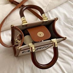 Women Messenger Bags Small Totes Casual Lady Brown Shoulder Bags