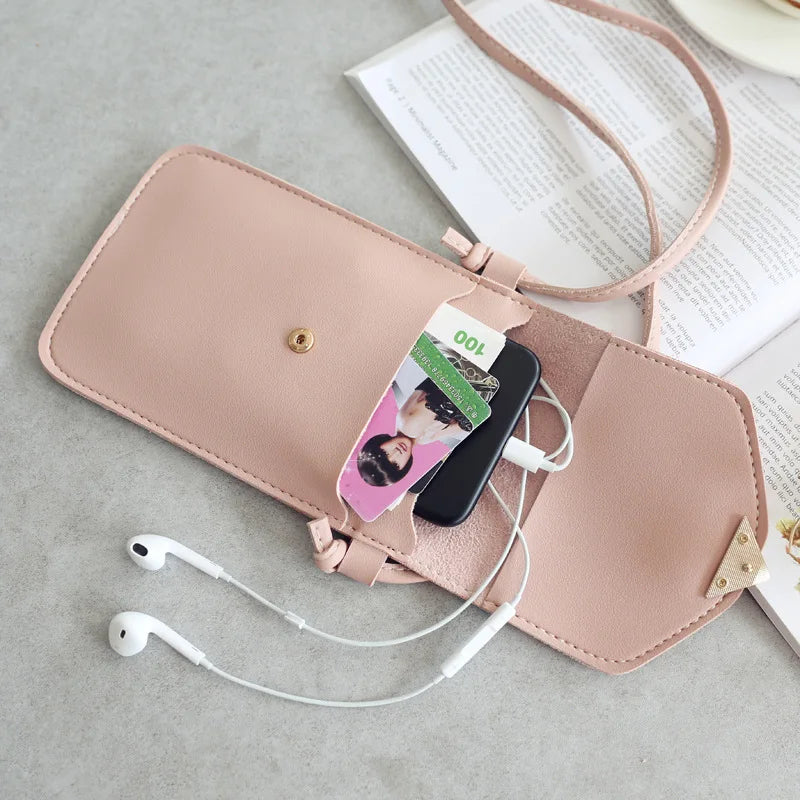 Heart-shaped Transparent Touch Screen Mobile Phone Bag