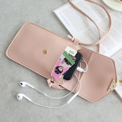 Heart-shaped Transparent Touch Screen Mobile Phone Bag